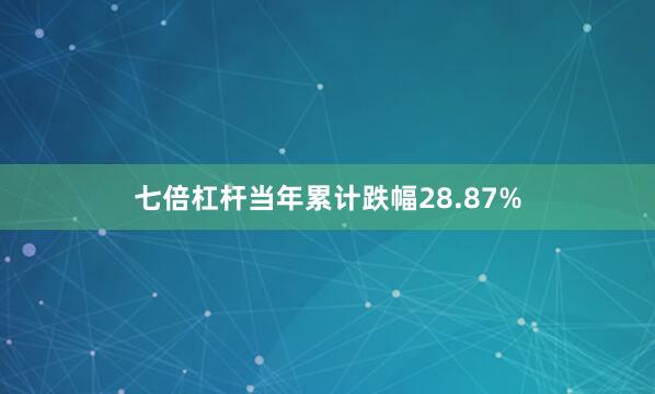 七倍杠杆当年累计跌幅28.87%